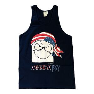 Rare Vintage 90s NES Face Offs Shirt Size Medium *See Measurements* Tank Top Art